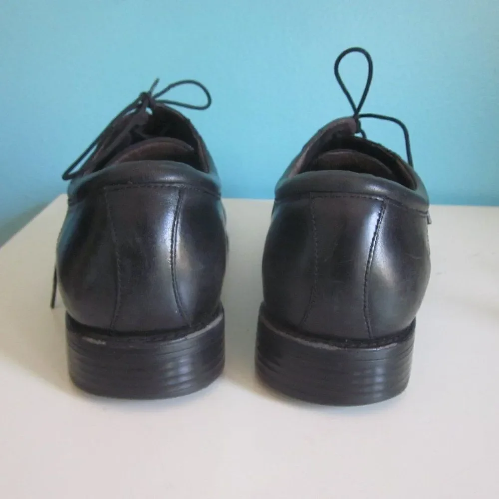 Johnston & Murphy Mens Lace Ups Black Leather 9 M